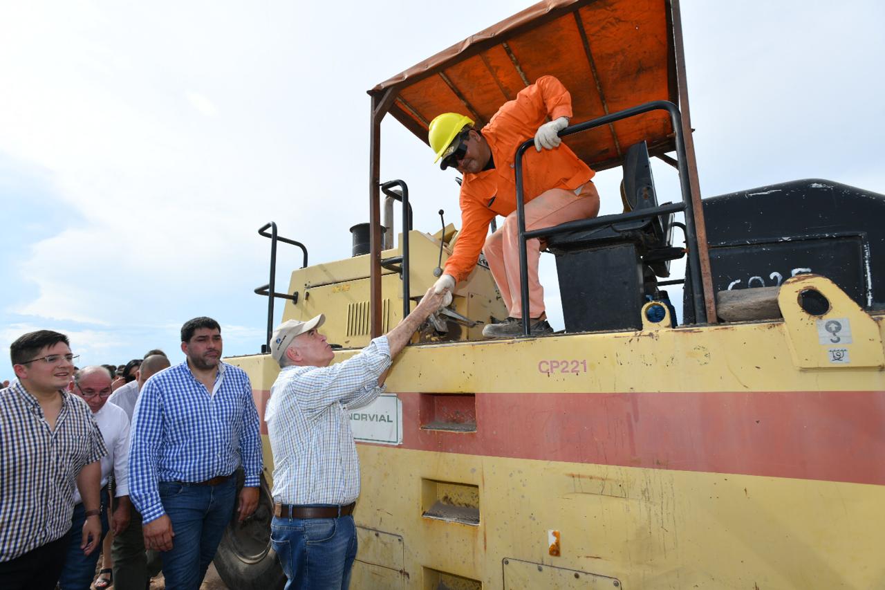 Visita del Sr. Gobernador CPN Osvaldo Jaldo a RUTA PROV. N° 323