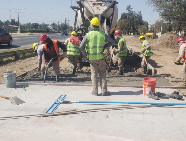 Actualización de obra en acceso a Alberdi